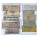 10 Different Bank Checks From The 1890