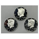 1997 1998 1999 Silver Proof Kennedy Trio