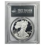 2022-W Silver Eagle Proof FIRST DAY PCGS PR70 DCAM