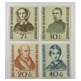 GERMANY: 1955 Set Sc# B344-347 Mint MNH