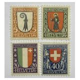 SWITZERLAND: 1923 Charity Pro Juventute Sc# B25-28