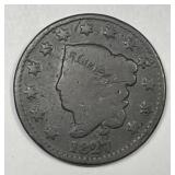 1827 Coronet Head Large Cent