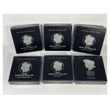 2021 Morgan & Peace $1 Complete 6-Coin UNC Set