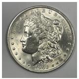 1902 Morgan Silver $1 Uncirculated UNC details