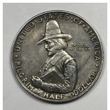 1920 Pilgrim Commemorative Silver Half VF/XF