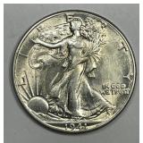 1941 Walking Liberty Silver Half Choice AU