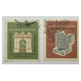 GERMANY: 1953 Pair Sc# B332-333 Used