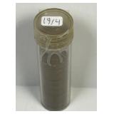 1914 Lincoln Wheat Cent Circulated Solid Date Roll