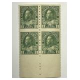 CANADA: 1912-24 2c Block Perf 8 Vert Sc# 128a Mint