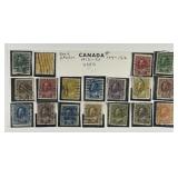 CANADA: 1912-1925 Sc# 104 - 122 Used