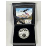 Maine Tourmaline Encased .999 1 oz Silver Round