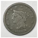 1840 Braided Hair Large Cent