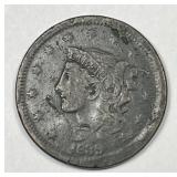 1839 Coronet Head Large Cent