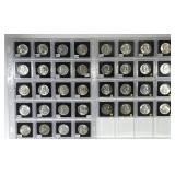 1948-1963 Franklin Silver Half Set 36 Coins AU/UNC