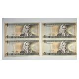 LITHUANIA: 1994 1 Litas Uncut Sheet of 2 "Pair"