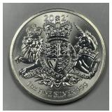 GREAT BRITAIN: 2021 Silver 2 Pounds 1 oz .999 BU