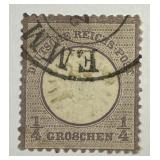 GERMANY: 1872 1/4gr Sc# 14 Used