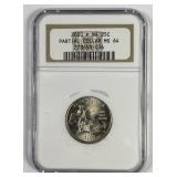 2000 Massachusetts 25c Partial Collar Error NGC