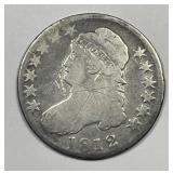 1812 Capped Bust Silver Half Good G details