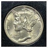 1927 Mercury Silver Dime Brilliant Uncirculated BU