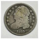 1833 Capped Bust Silver Dime