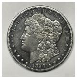 1890-CC Morgan Silver $1 Carson City XF details