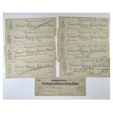 Lot of 9 Farmers & Mechanics Georgetown DC Checks