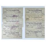 9 Bank Checks First National Cripple Creek CO