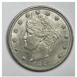 1883 Liberty Head V Nickel No CENTS Uncirculated