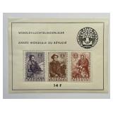 BELGIUM: 1960 World Refugee Souvenir Sheet