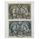 CANADA: 1897 Sc# 50 & 54 Used