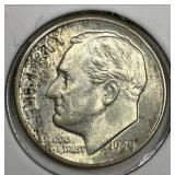 1949-D Roosevelt Silver Dime Key Date BU