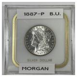 1887 Morgan Silver $1 Brilliant Uncirculated BU