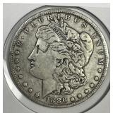 1886-O Morgan Silver $1 Very Fine VF