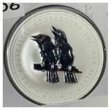 AUSTRALIA: 2006 $1 Silver Kookaburra 1 oz BU