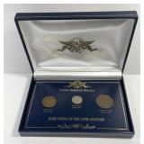 Lot of 3 Type Coins 2c, 3c Nickel & Large Cent