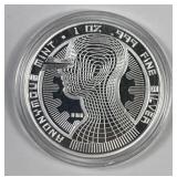 Anonymous Mint Bitcoin Style 1-Ounce .999 Silver