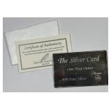 Neat Pyromet 1-Ounce .999 Silver Art Card