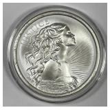 2020 Justice Silver Shield 1 oz .999 Silver Art