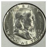 1953-S Franklin Silver Half Uncirculated BU