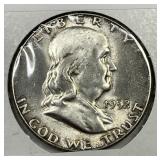 1952 Franklin Silver Half Toned Uncirculated BU