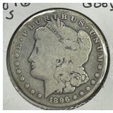 1896-S Morgan Silver $1 Good G