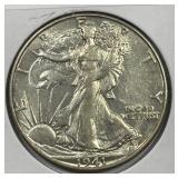 1941-S Walking Liberty Silver Half AU
