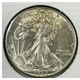 1942 Walking Liberty Half About Uncirculated CH AU