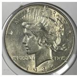1935 Peace Silver $1 Choice AU