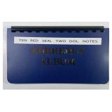 Ten Various $2 Large Red Seal Currency Notes