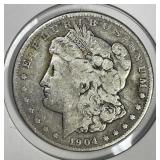 1904-S Morgan Silver $1 Good G