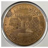 1989 Berlin Wall Crumbles Down Medal