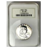 1962 Franklin Silver Half Proof Fatty NGC PF66