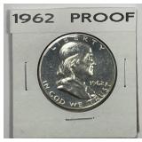 1962 Franklin Silver Half Proof PR